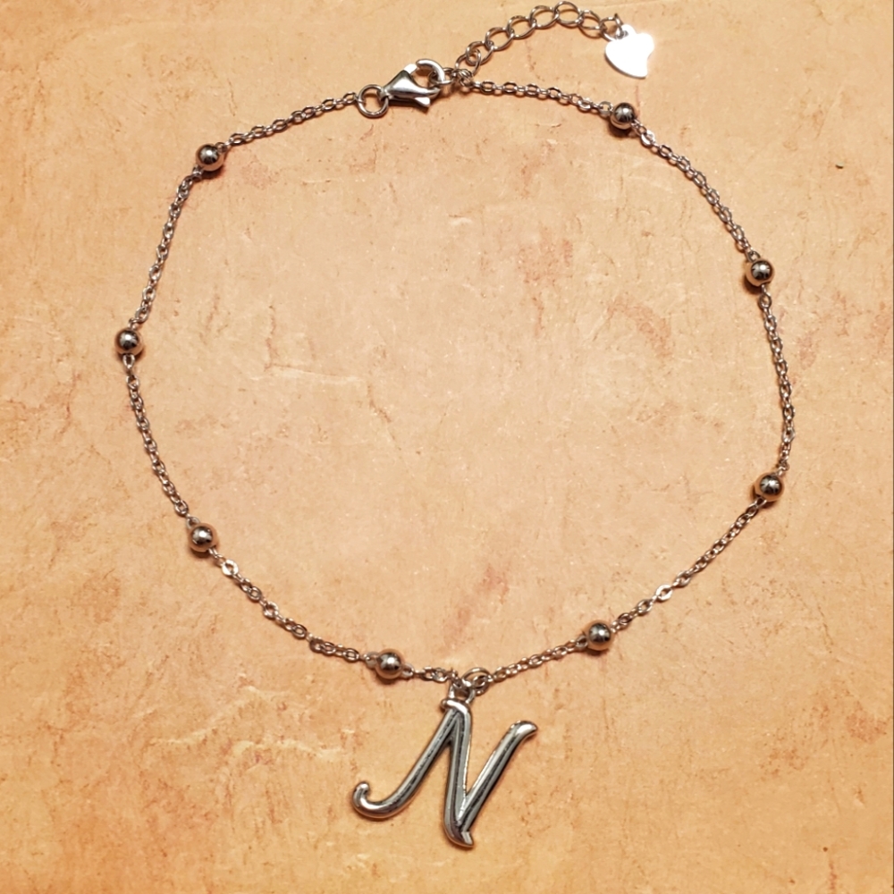NEW Sterling "N" Anklet or Bracelet - Picture 4 of 5
